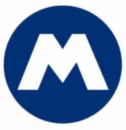 M logo