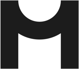 M logo