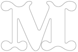 M logo