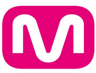 M logo