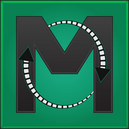 M logo