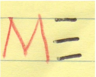 M logo