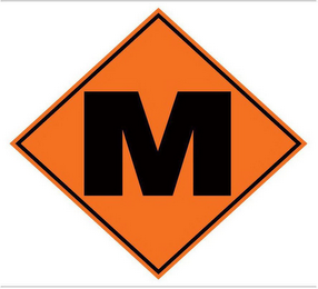 M logo