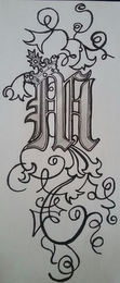 M logo
