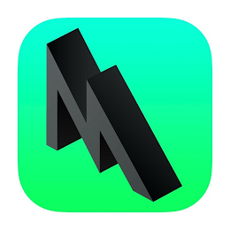M logo