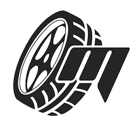 M logo