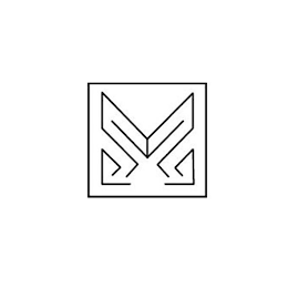 M logo
