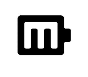 M logo