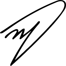 M logo