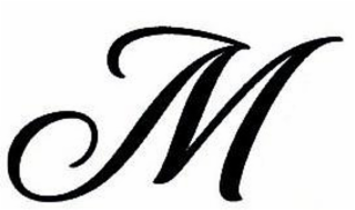 M logo