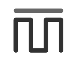 M logo