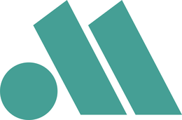 M logo