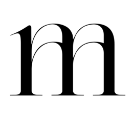 M logo