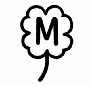 M logo