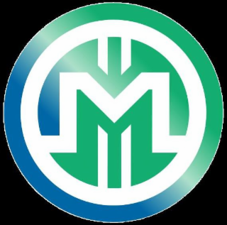 M logo