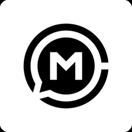 M logo
