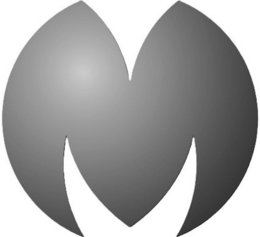 M logo