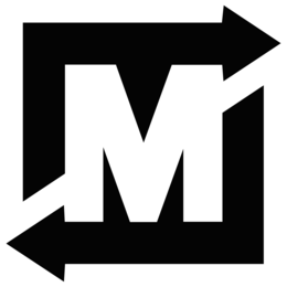 M logo