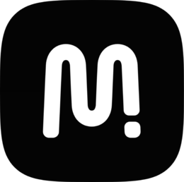 M logo