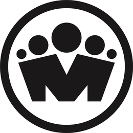 M logo