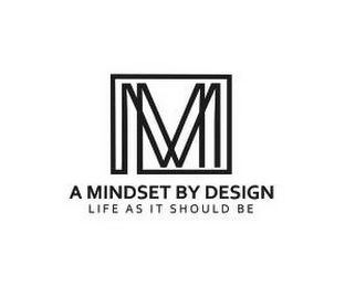 M A MINDSET BY DESIGN LIFE AS IT SHOULD BE logo