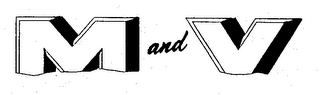 M AND V logo