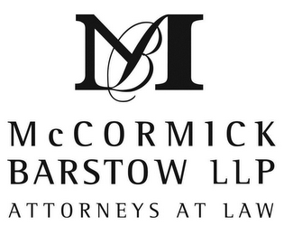 M B MCCORMICK BARSTOW LLP ATTORNEYS AT LAW logo