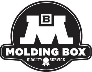 M B MOLDING BOX QUALITY SERVICE logo