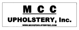 M C C UPHOLSTERY, INC. WWW.MCCUPHOLSTERYINC.COM logo