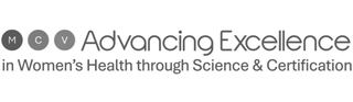 M C V ADVANCING EXCELLENCE IN WOMEN'S HEALTH THROUGH SCIENCE & CERTIFICATION logo