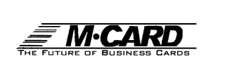 M-CARD THE FUTURE OF BUSINESS CARDS logo