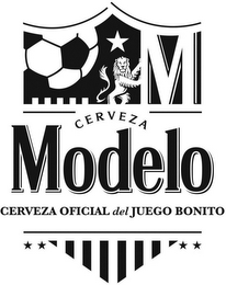 M CERVEZA MODELO CERVEZA OFICIAL DEL JUEGO BONITO logo