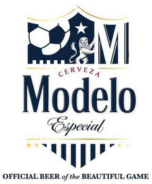 M CERVEZA MODELO ESPECIAL OFFICIAL BEEROF THE BEAUTIFUL GAME logo