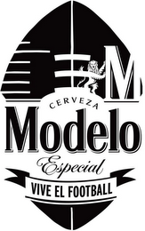 M CERVEZA MODELO ESPECIAL VIVE EL FOOTBALL logo