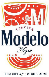 M CERVEZA MODELO NEGRA THE CHELA FOR MICHELADAS logo
