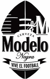 M CERVEZA MODELO NEGRA VIVE EL FOOTBALL logo