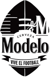 M CERVEZA MODELO VIVE EL FOOTBALL logo