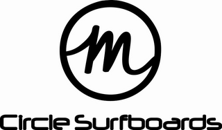 M CIRCLE SURFBOARDS logo