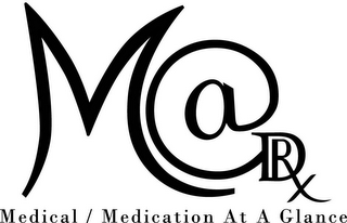 M @ D RX MEDICAL / MEDICATION AT A GLANCE logo