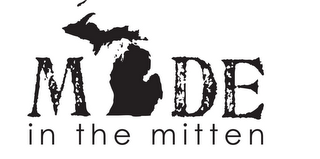 M DE IN THE MITTEN logo