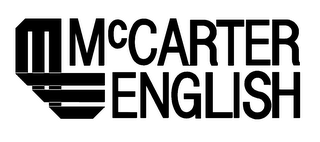 M E MCCARTER ENGLISH logo