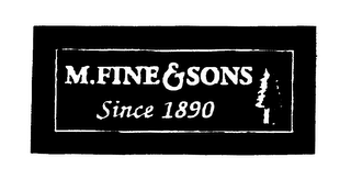 M. FINE & SONS SINCE 1890 logo
