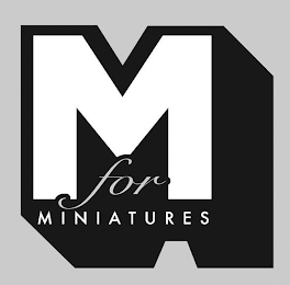M FOR MINIATURES logo