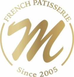 M FRENCH PATISSERIE SINCE 2005 logo