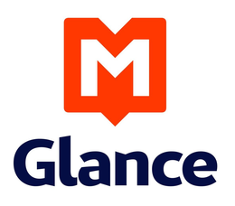 M GLANCE logo