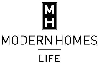 M H MODERN HOMES LIFE logo