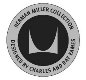 M HERMAN MILLER COLLECTION DESIGNED BY CHARLES AND RAY EAMES logo