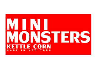 M I N I MONSTERS KETTLE CORN M A D E I N N E W Y O R K logo