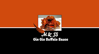 M & J'S GIN GIN BUFFALO SAUCE logo