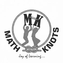 M K MATH KNOTS JOY OF LEARNING.... logo